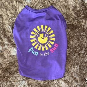 Top Paw Purple Dog Shirt - Fun in the Sun M